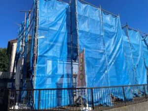 住宅の施工現場
