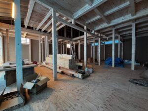 木造住宅の施工現場