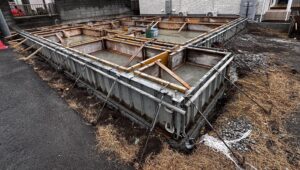 住宅基礎の型枠工事