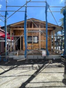 住宅の施工現場
