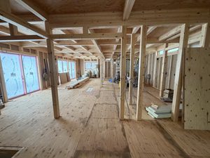 住宅の施工現場